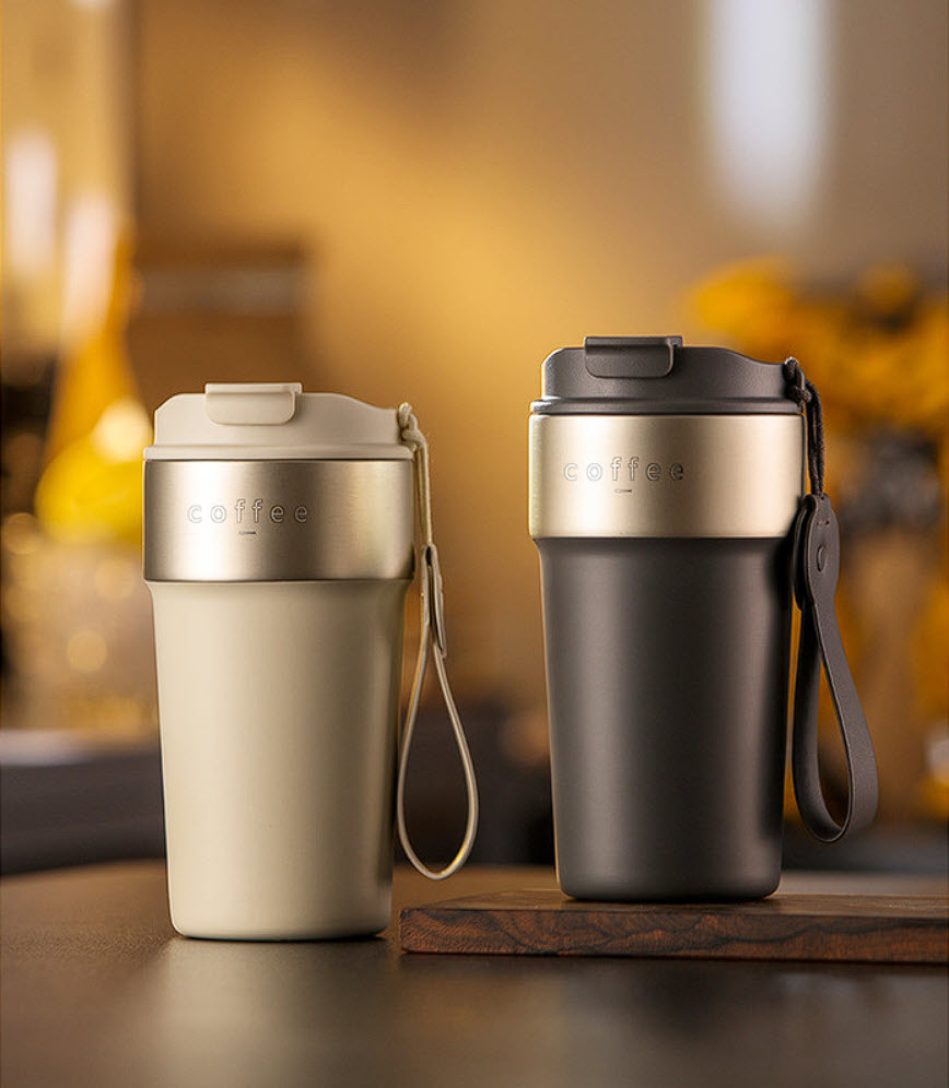 Ly giữ nhiệt inox y tế 316 đựng cafe 500ml an toàn cho sức khỏe GKH01