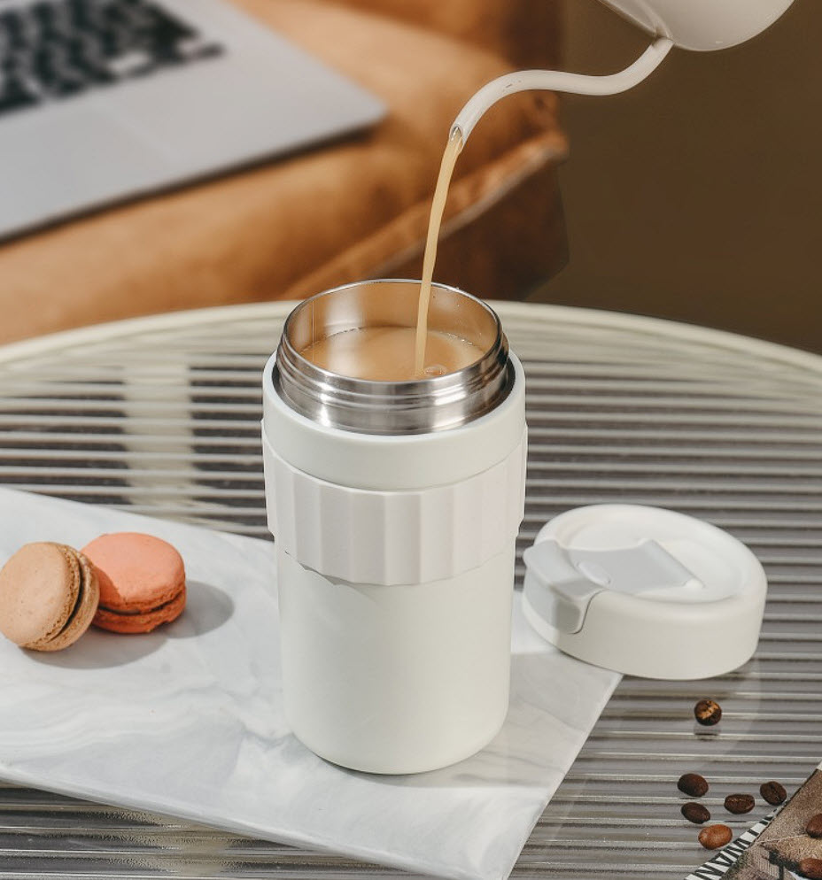 Ly giữ nhiệt inox y tế 316 đựng cafe 480ml an toàn cho sức khỏe H8141