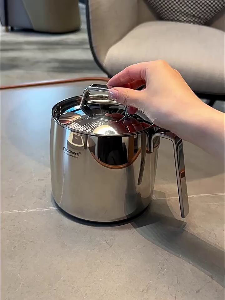Ca inox 316 cao cấp siêu dày kèm nắp có vạch chia dung tích CMYH01