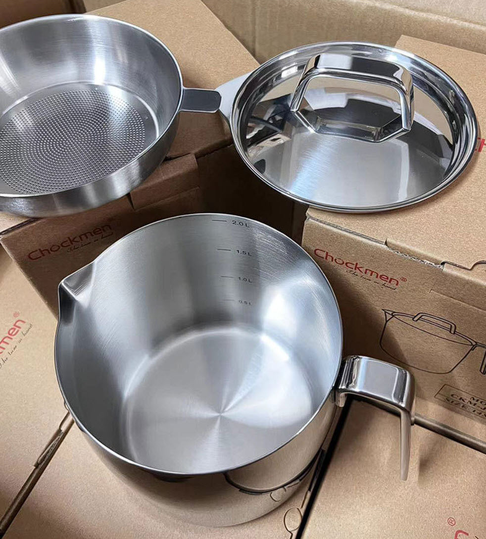 Ca inox 316 cao cấp siêu dày kèm nắp có vạch chia dung tích CMYH01