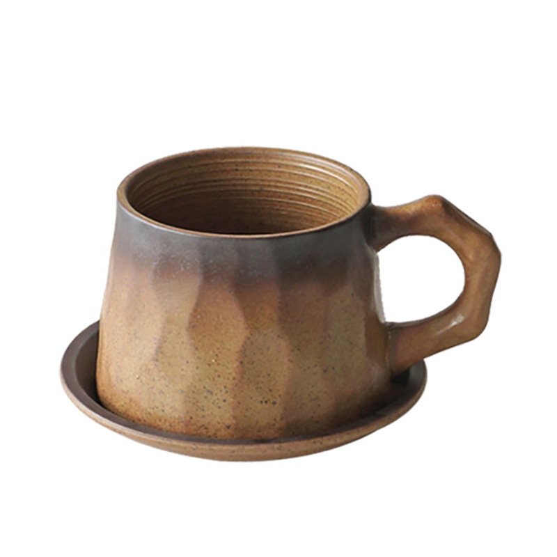 Ly cà phê vintage cổ điển ly uống trà sữa nóng gốm sứ DCP07