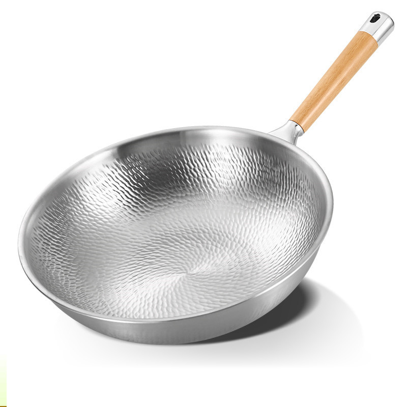 Chảo bầu inox 304 dập vân nổi hỗ trợ chống dính Kata B017
