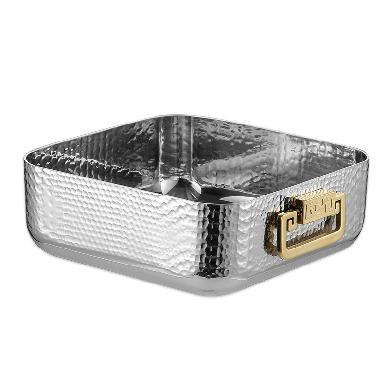 Nồi lẩu vuông inox 304 siêu dày dập vân nổi CCD011