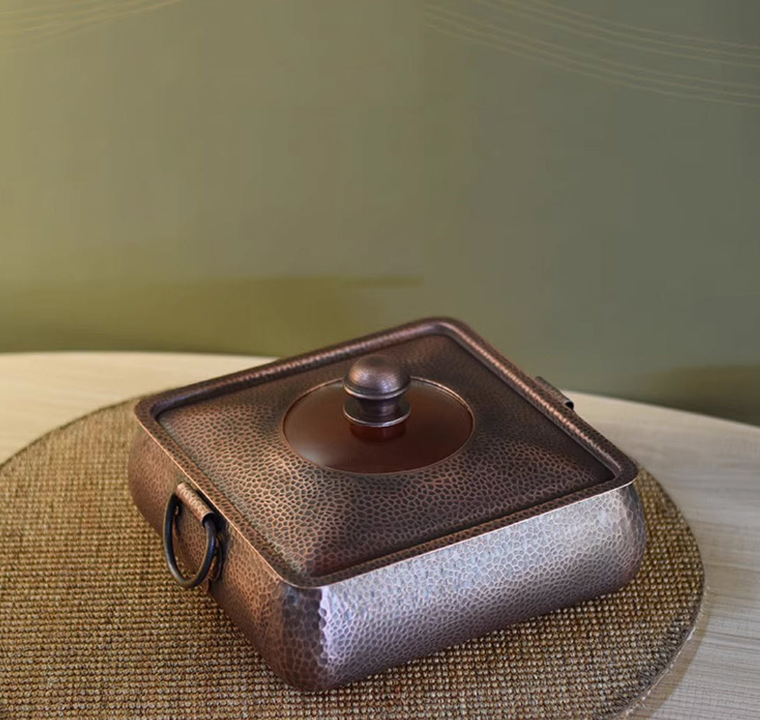 Nồi lẩu đồng đỏ cao cấp handmade phong cách vintage DSTY123