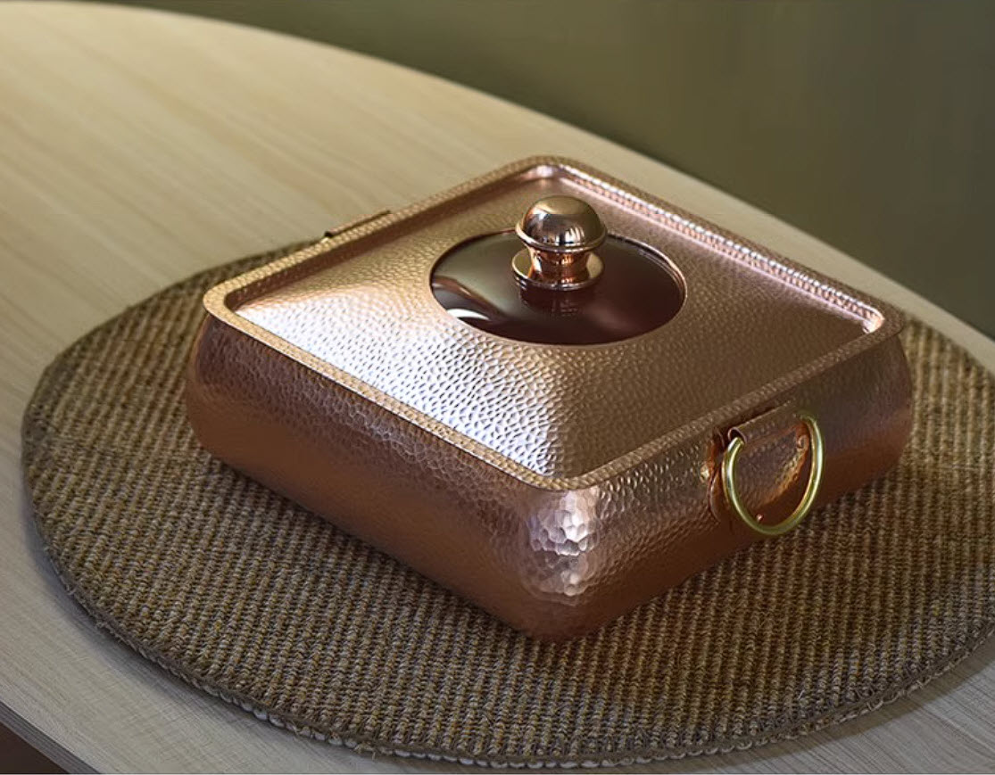 Nồi lẩu đồng đỏ cao cấp handmade phong cách vintage DSTY123