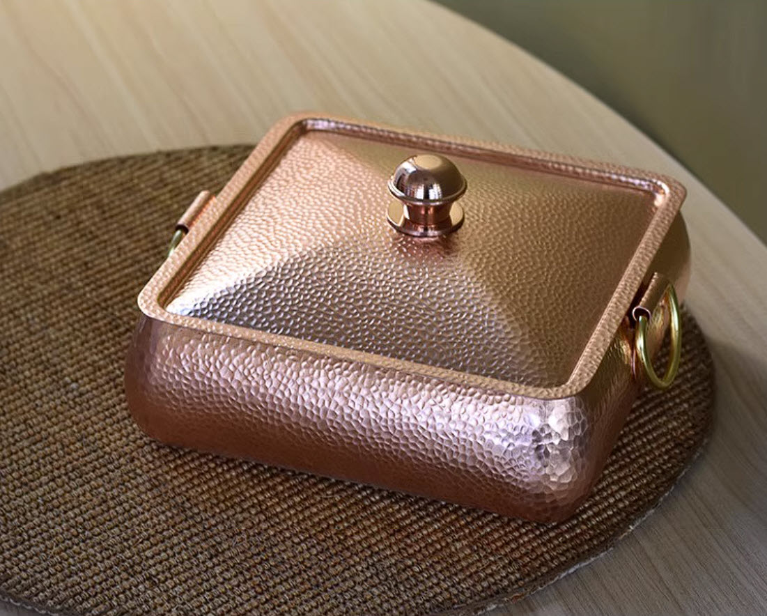 Nồi lẩu đồng đỏ cao cấp handmade phong cách vintage DSTY123