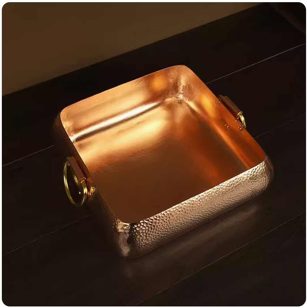 Nồi lẩu đồng đỏ cao cấp handmade phong cách vintage DSTY123