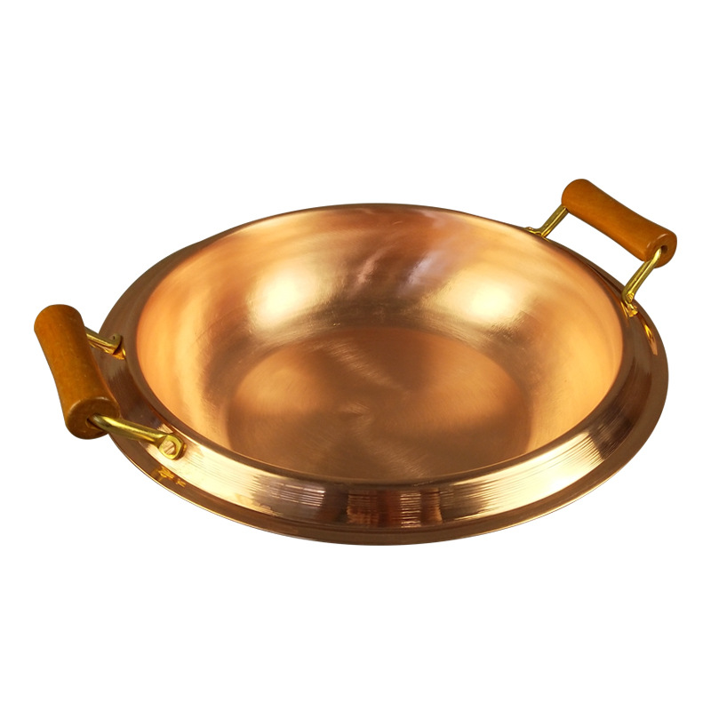 Nồi lẩu đồng đỏ size 26cm đến 38cm TS8432