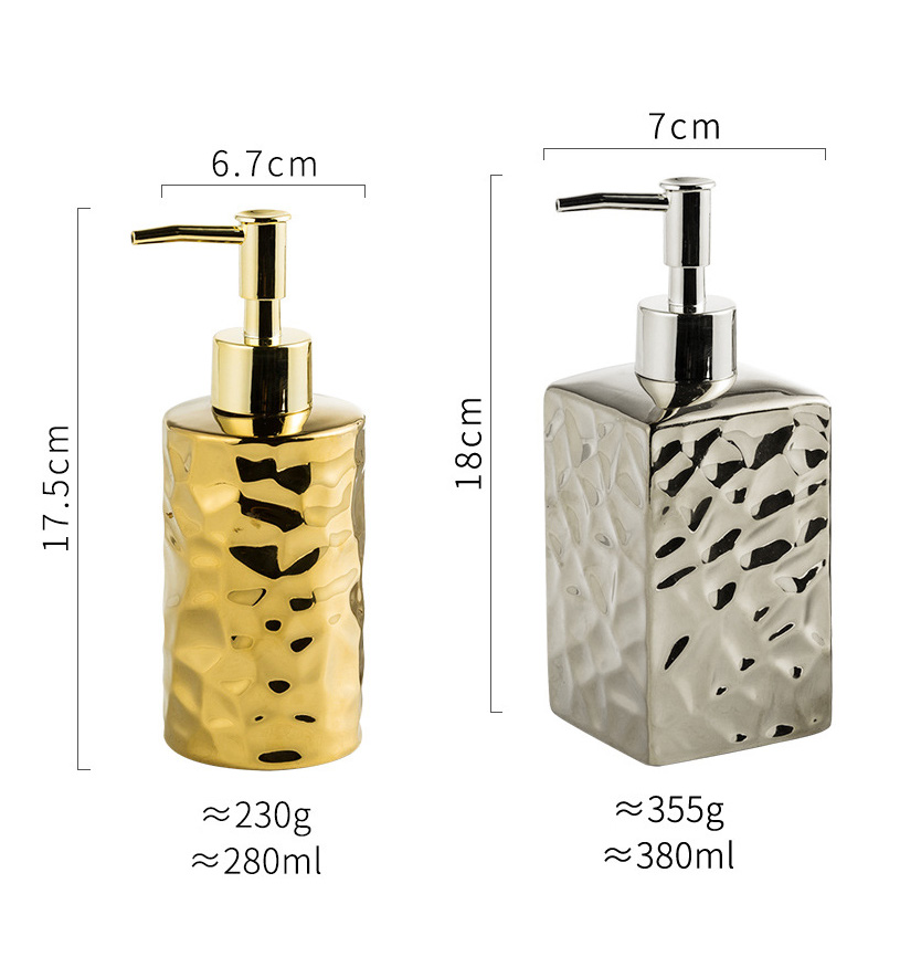 Bình đựng xà bông rửa tay 380ml sứ ceramic CFD012