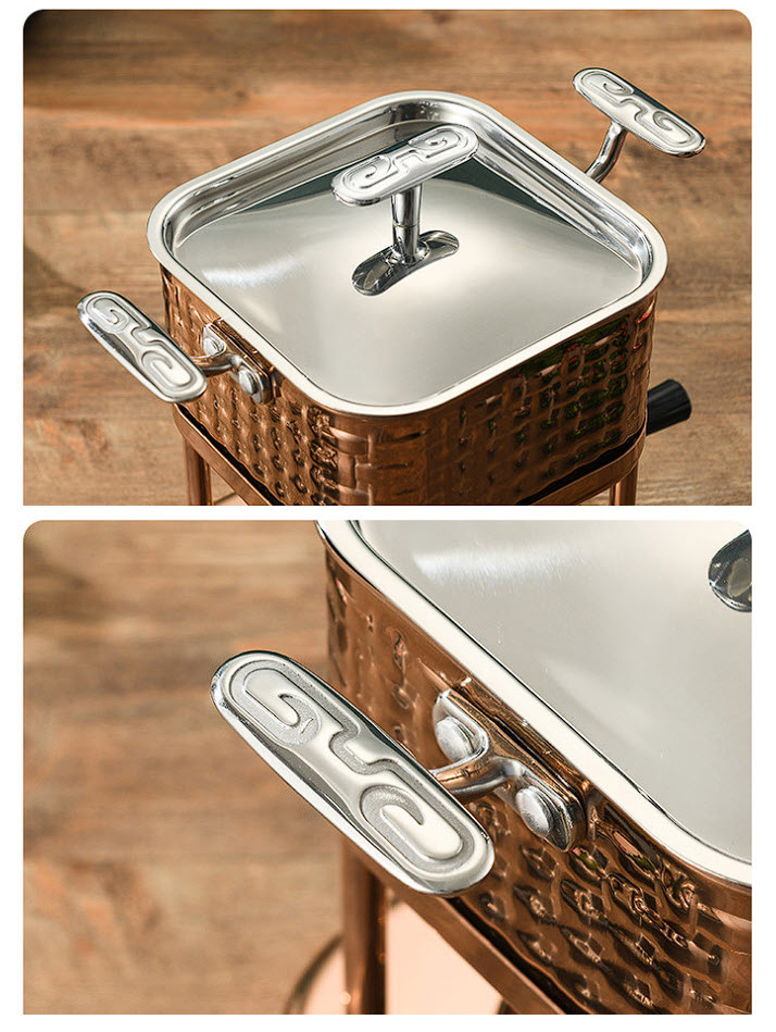 Nồi lẩu 1 người 16cm inox 304 dày 2.4mm dùng gas YBS0910