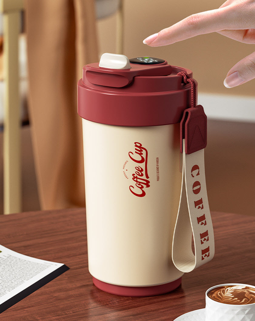 Ly giữ nhiệt đựng cafe 450ml inox y tế 316 cao cấp QS001