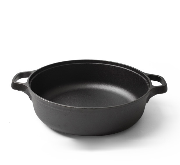 Nồi lẩu gang đúc thô không chống dính size 27-33cm A0930