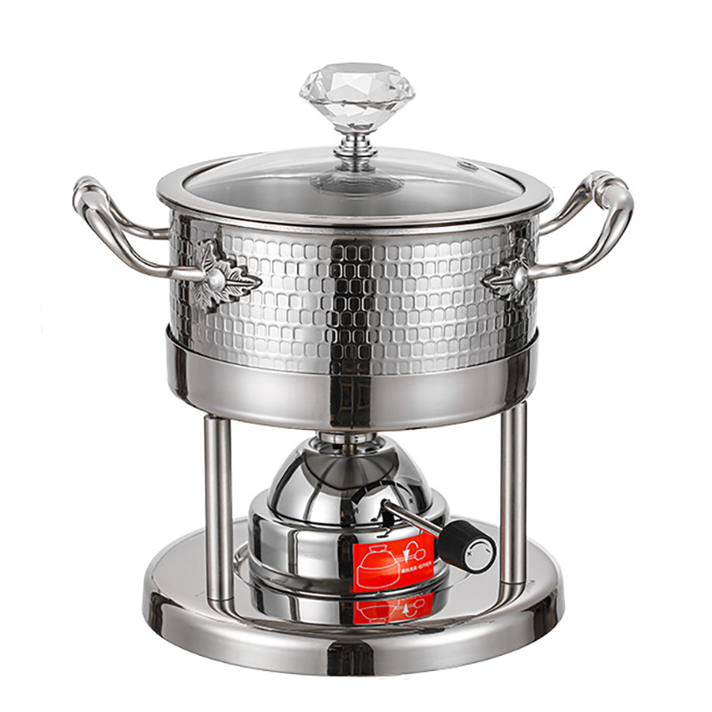Nồi lẩu 1 người 16cm inox 304 dùng gas CN012