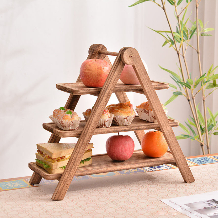 Kệ đựng bánh ngọt đồ tráng miệng buffet 3 tầng CP011