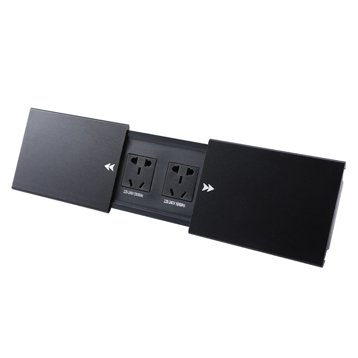 Ổ cắm âm bàn nắp trượt cổng USB Lan Hdmi AB01