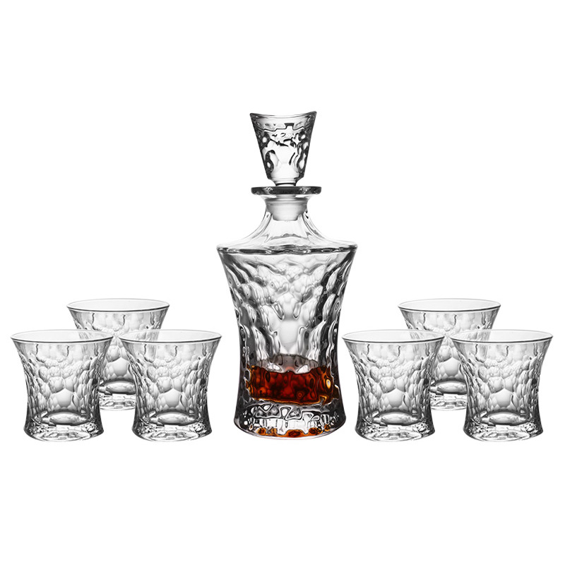 Bộ bình ly uống rượu tây uống whisky thủy tinh pha lê BB8876