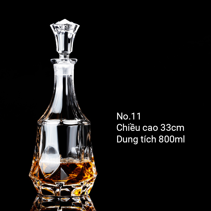 Bình đựng rượu whisky rượu tây pha lê 700-800ml BB879B