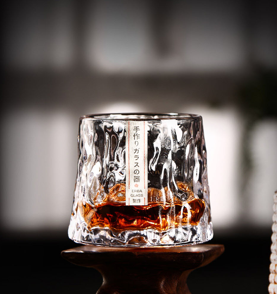 Ly whisky pha lê Japanese style đế xoay 160-280ml XZ11