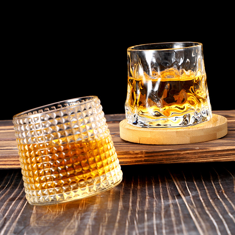 Ly whisky pha lê Japanese style đế xoay 160-280ml XZ11