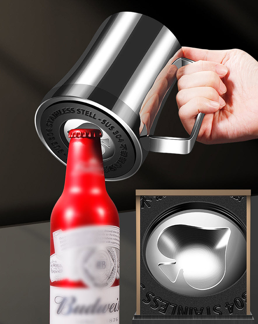 Ly uống beer cốc uống bia 2 lớp inox 304 400-600ml CYB011