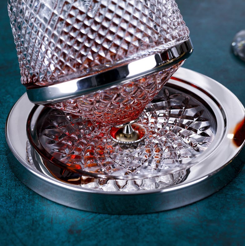 Bình thở vang đế xoay bình chiết vang decanter rót vang XZ0012