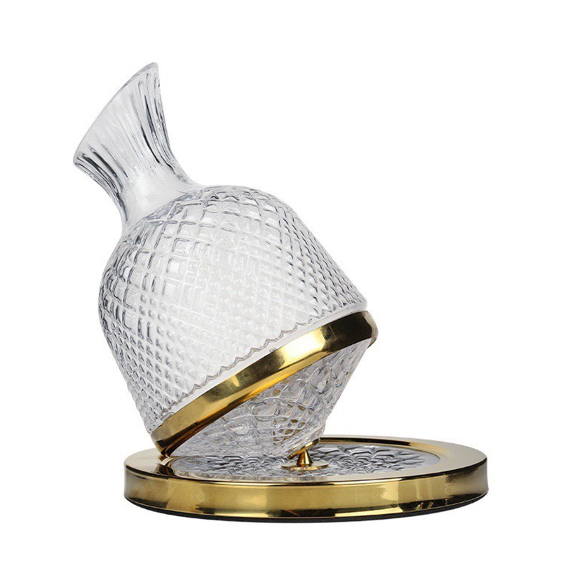 Bình thở vang đế xoay bình chiết vang decanter rót vang XZ0012