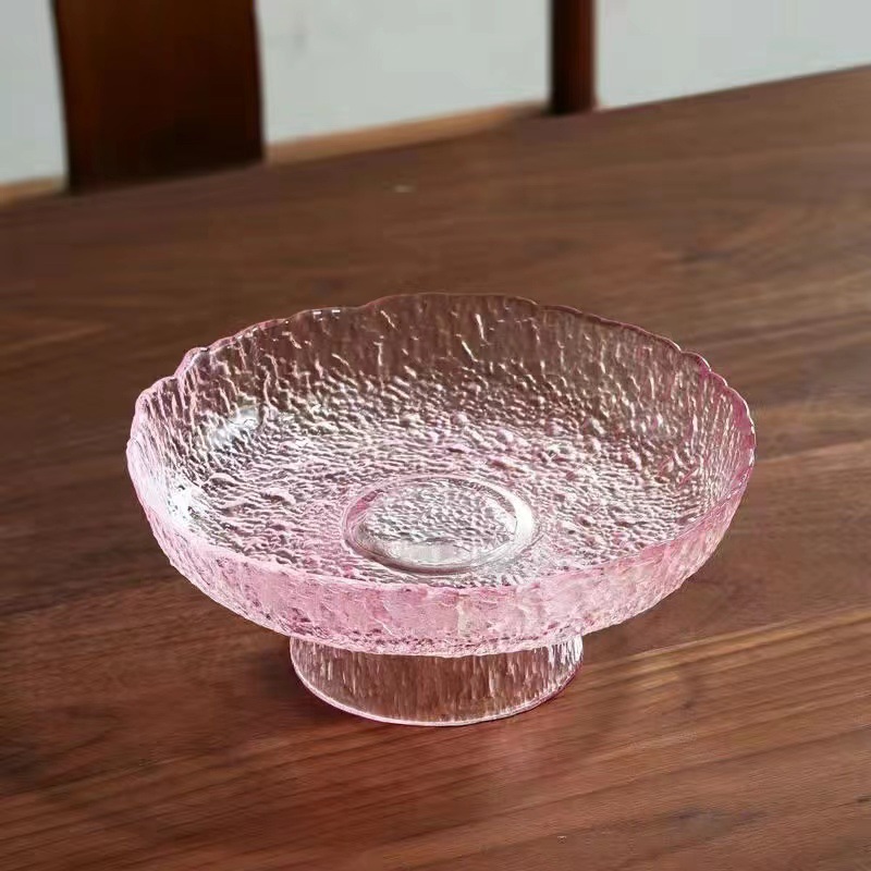 Dĩa có chân thủy tinh đựng trái cây thực phẩm SJW023