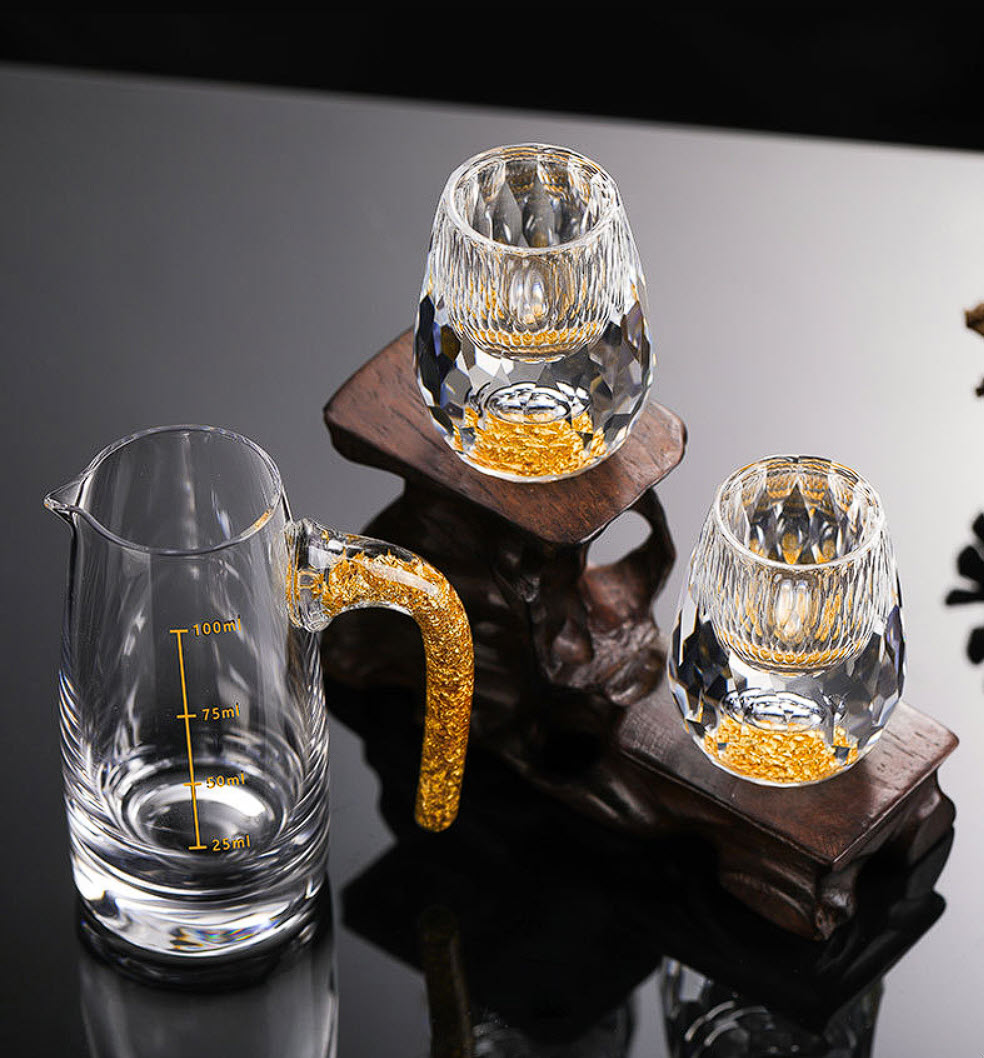 Ly uống rượu shot pha lê diamond iceberg CR011