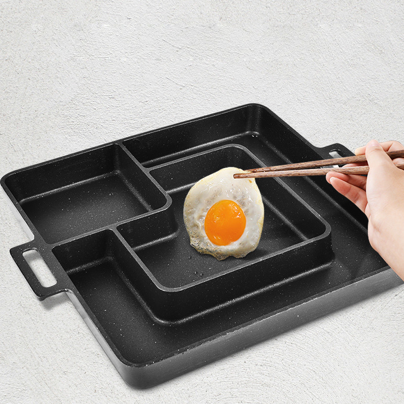Chảo nướng sườn phô mai Hàn Quốc phủ đá y tế ZSAB01