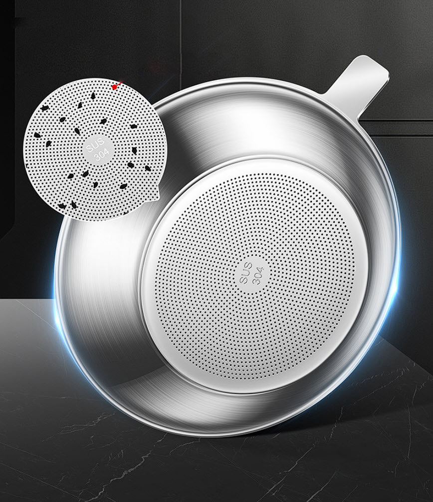 Ca lọc dầu ăn lọc cặn 1L6 inox 304 phủ gốm BOM19
