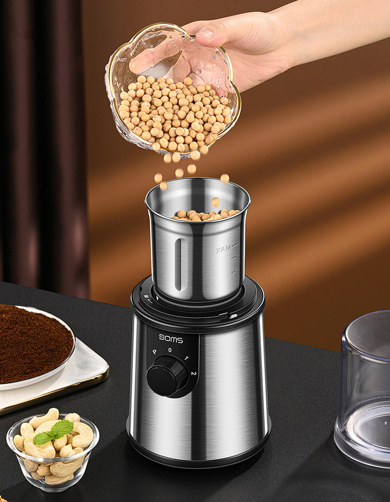 Máy xay cafe xay ngũ cốc nguyên liệu nấu ăn gia đình BOM20
