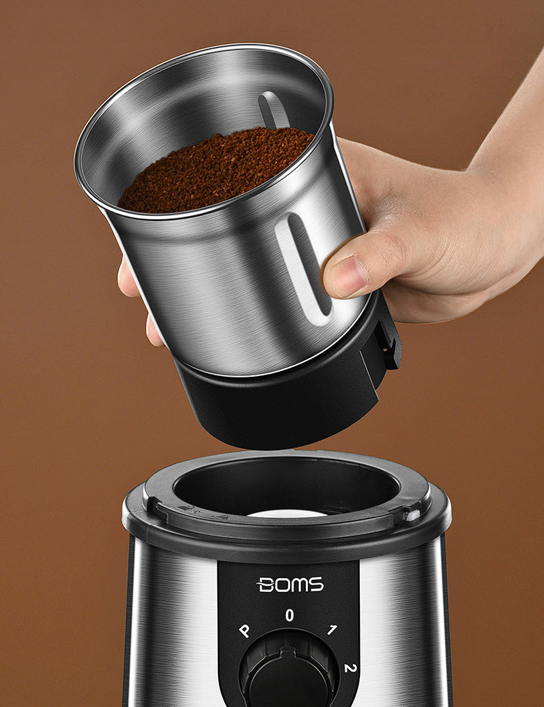 Máy xay cafe xay ngũ cốc nguyên liệu nấu ăn gia đình BOM20
