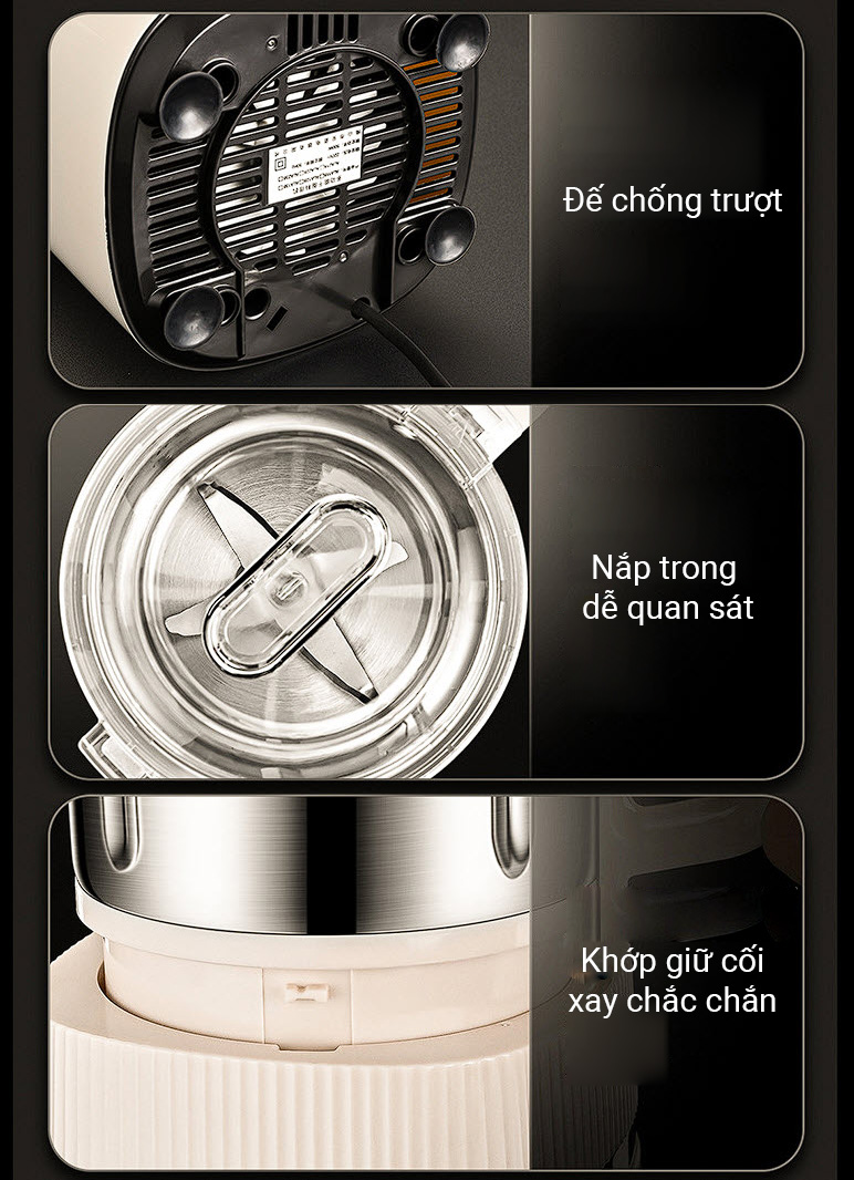 Máy xay cafe xay ngũ cốc nguyên liệu nấu ăn BOM21