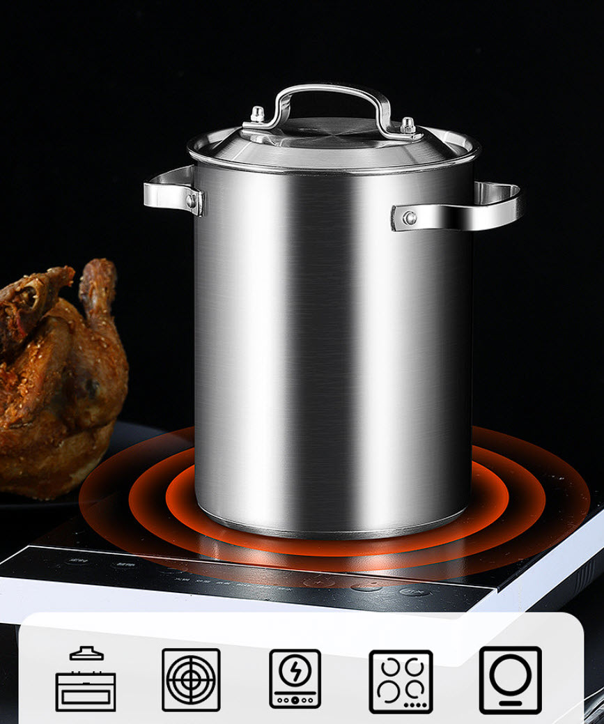Nồi chiên gà rán khoai tây chiên phi lê cá inox 304 cho gia đình STG01