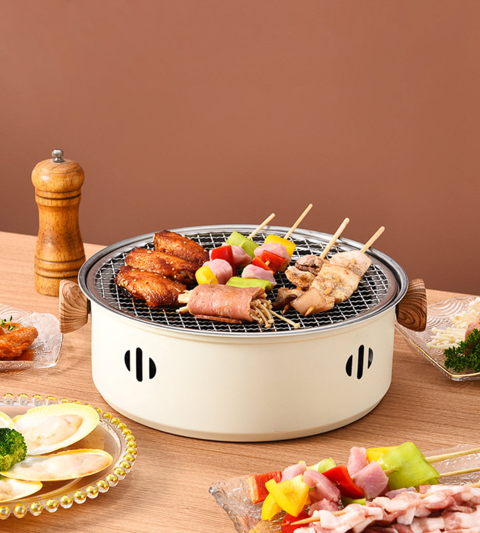 Bếp nướng than hoa để bàn 28cm cho nhà hàng và gia đình TY001