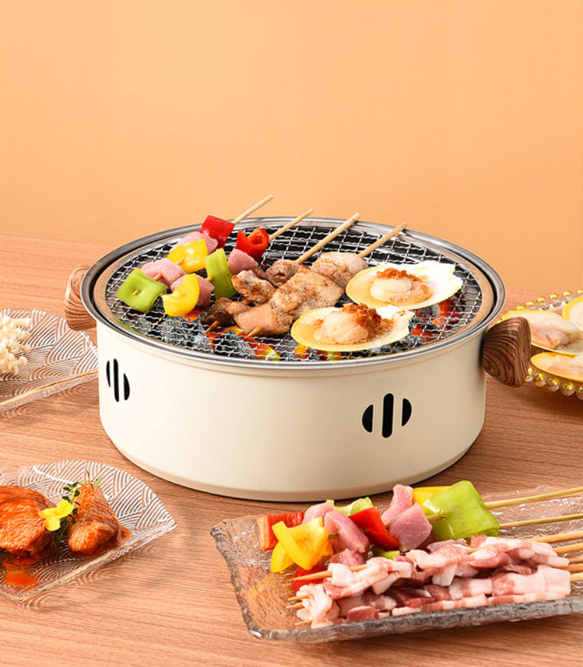 Bếp nướng than hoa để bàn 28cm cho nhà hàng và gia đình TY001
