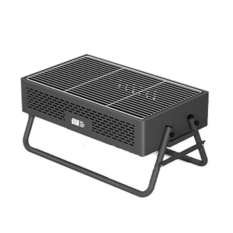 Bếp nướng BBQ cắm trại ngoài trời 47x28cm có chân đỡ YBT09