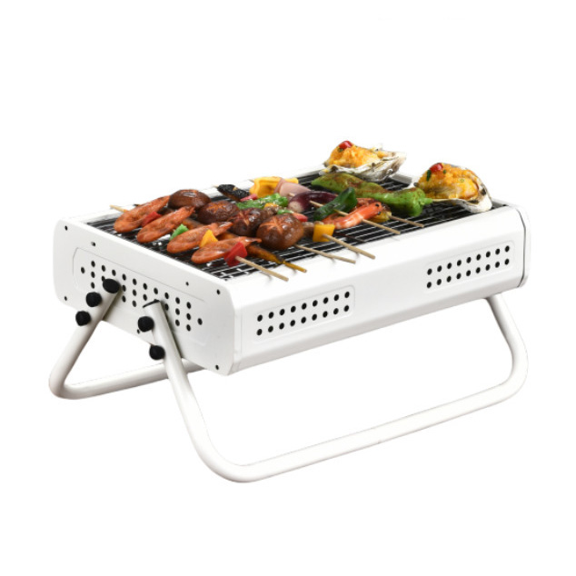 Bếp nướng BBQ cắm trại ngoài trời 44x30cm có chân đỡ YBT011
