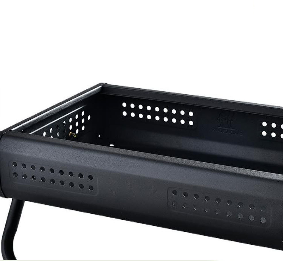 Bếp nướng BBQ cắm trại ngoài trời 44x30cm có chân đỡ YBT011