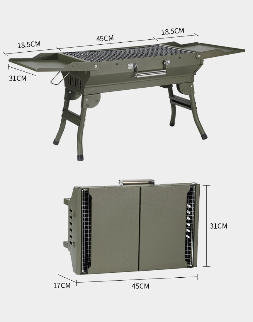 Bếp nướng than BBQ cắm trại lò nướng than hoa du lịch YD013