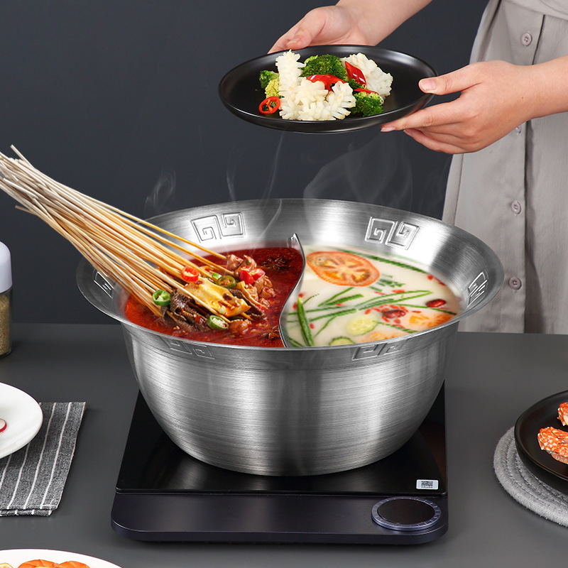 Nồi lẩu xiên que lẩu nhúng Tứ Xuyên sâu 15cm CCD012