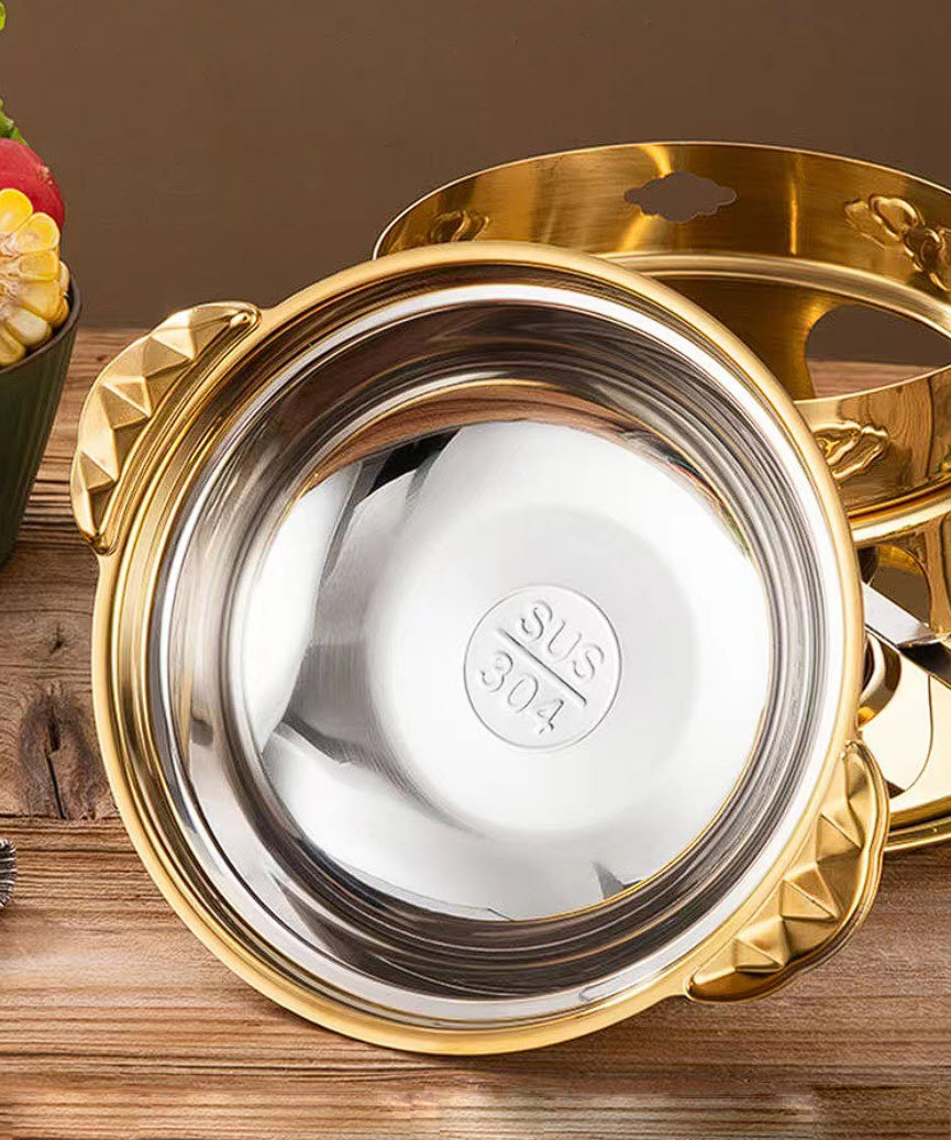 Nồi lẩu 1 người 17cm kèm bếp cồn inox 304 CCD014