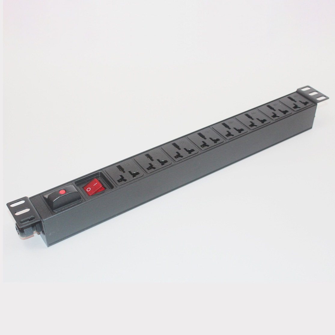 Thanh nguồn PDU ổ cắm tủ rack 8 cổng 16A chống quá tải có công tắc nguồn XTE430