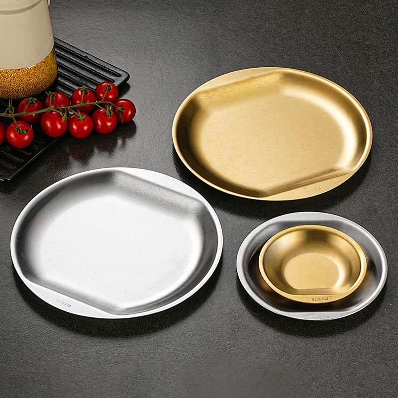 Dĩa inox 304 đựng thức ăn set đồ nướng pasta kim chi BLT02