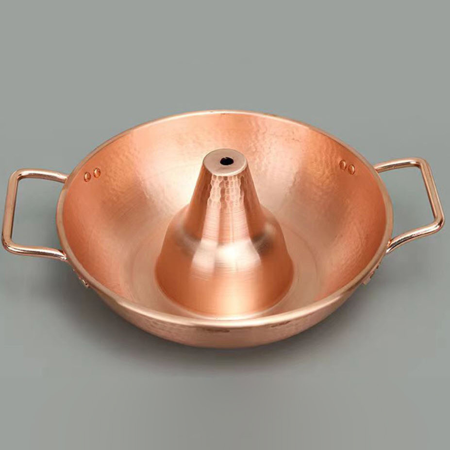 Nồi lẩu đồng cổ điển 26cm gia cố cứng handmade XTD14