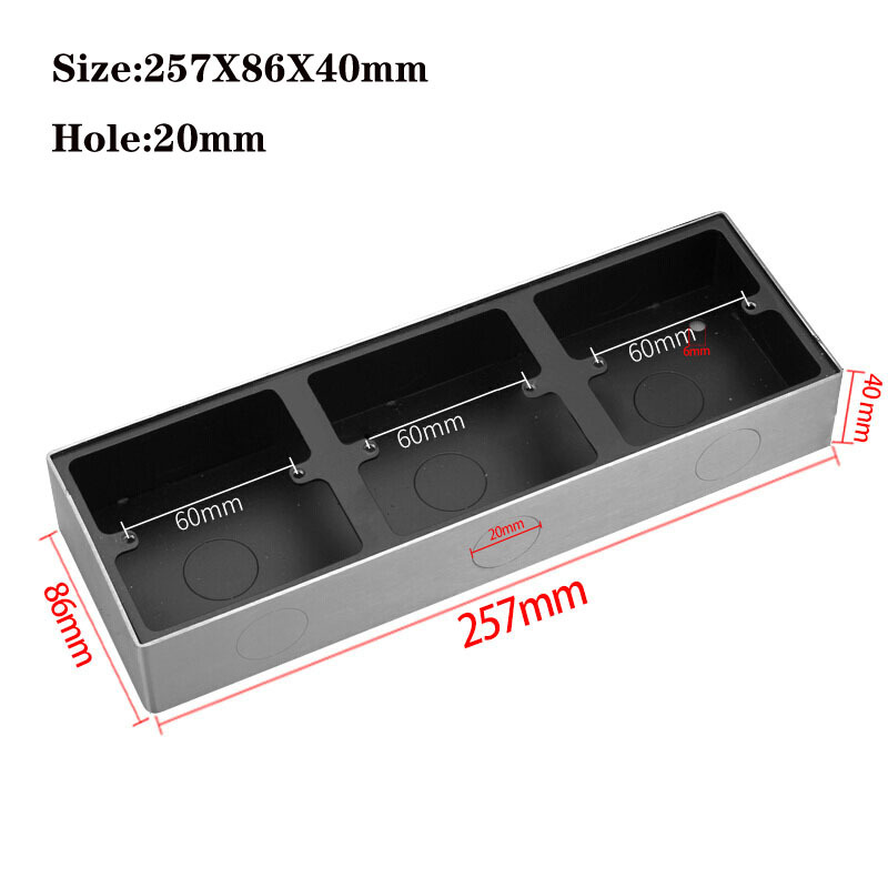 Công tắc ổ cắm gắn tường mặt inox phong cách retro silver HOD14 type 86
