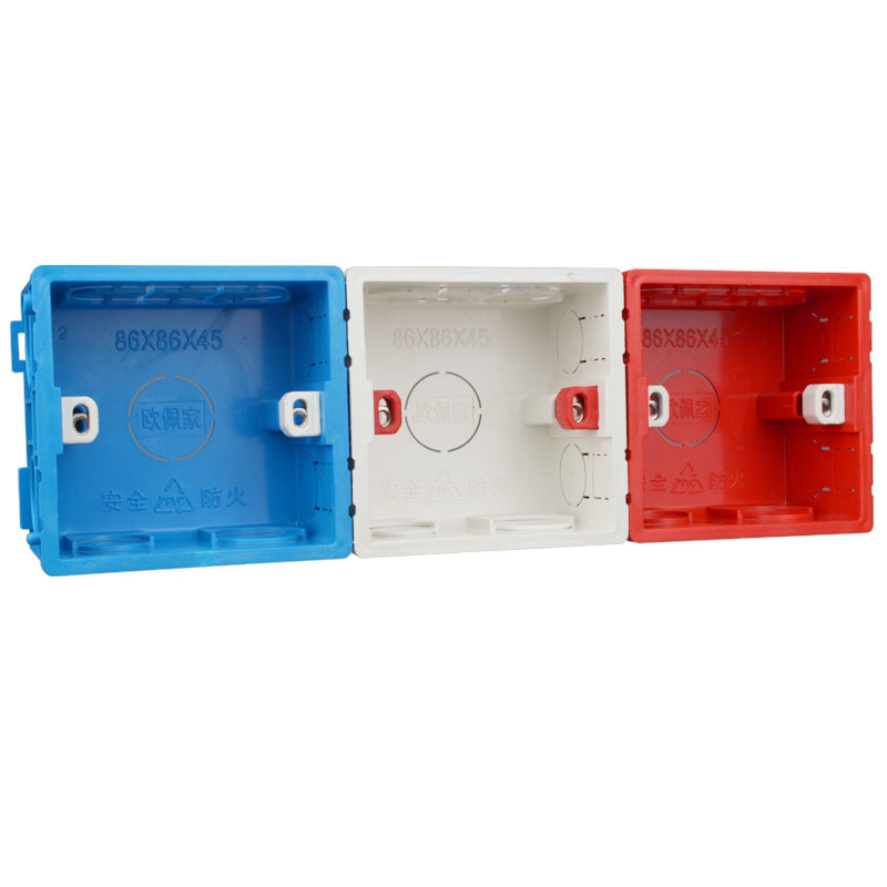 Đế âm tường type 86 nhựa PVC cho công tắc ổ cắm HOD20