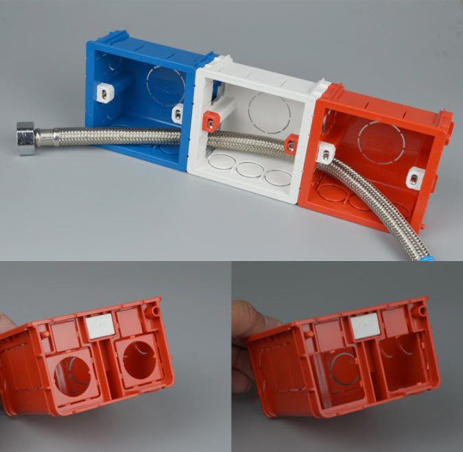 Đế âm tường type 86 nhựa PVC cho công tắc ổ cắm HOD20