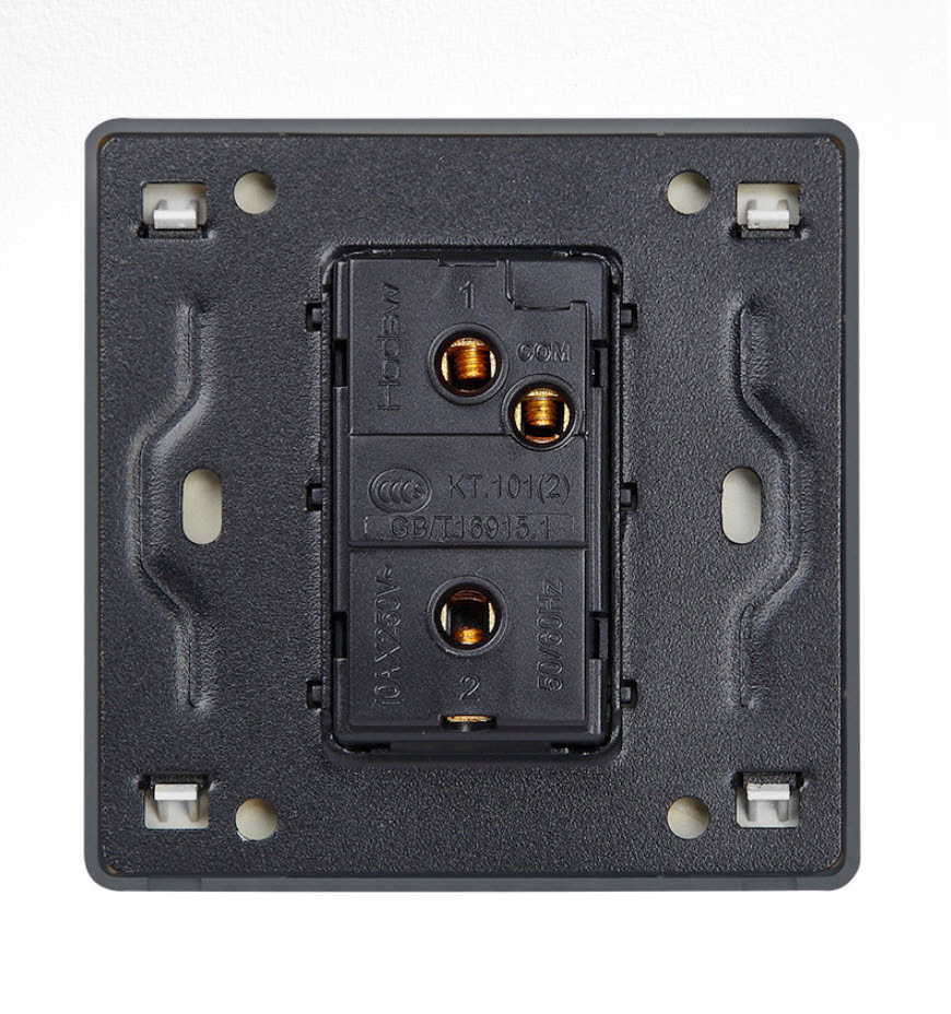 Công tắc ổ cắm âm tường mặt giả gỗ toggle đồng bọc pha lê HOD27 type 86
