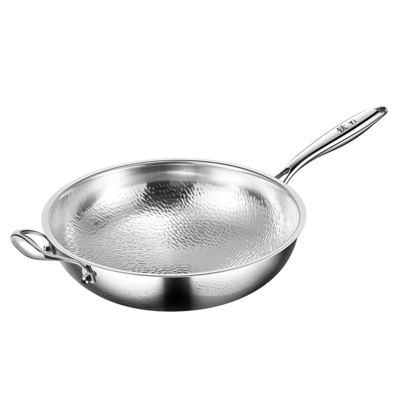 Chảo bầu titanium cao cấp chống dính tự nhiên 30-34cm CYTG32